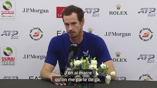 Dubaï - Andy Murray annonce qu'il ne jouera probablement plus au-delà de cet été