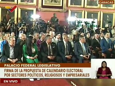Sectores políticos y sociales del país firmaron propuesta de calendario electoral 2024