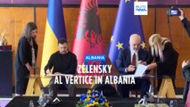 Guerra in Ucraina, Zelensky al vertice in Albania chiede più munizioni