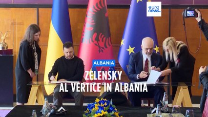 Guerra in Ucraina, Zelensky al vertice in Albania chiede più munizioni