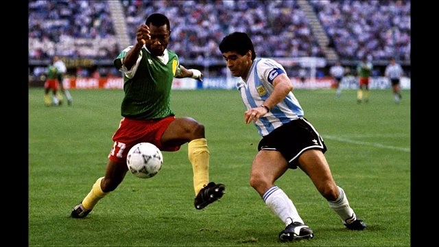 Copa do Mundo 1990 Argentina x Camarões (Grupo B) com Silvio Luís (Band) jogo completo (audio)