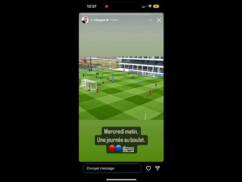 Le retourné à l'entraînement de Kylian Mbappé et son slogan mythique font réagir