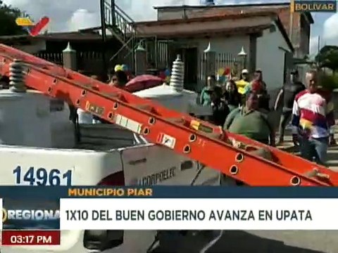 Sistema 1X10 entrega dos transformadores para favorecer a familias del edo. Bolívar