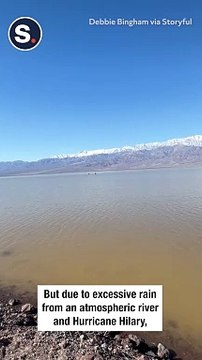 Kayakers Take Advantage of Temporary Lake in Death Valley