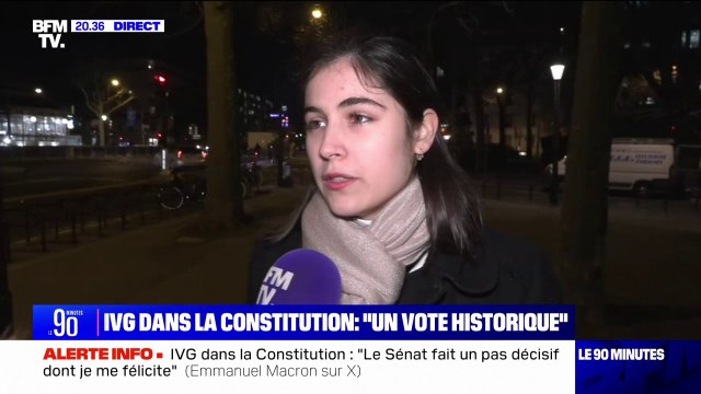 On ne s'attendait pas à ce que le chiffre de sénateurs qui nous ont soutenus soit si bas : Une militante anti-avortement réagit à l'adoption par le Sénat du projet de constitutionnalisation de l'IVG