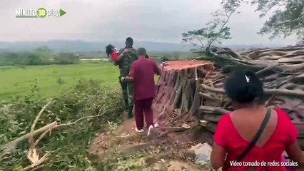 Ambulancia quedó atrapada por manifestantes en la vía entre Tarazá y Cáceres