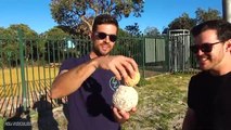 WORLD RECORD BOUNCE! Stacked Ball Drop Experiment from 45m Tower!