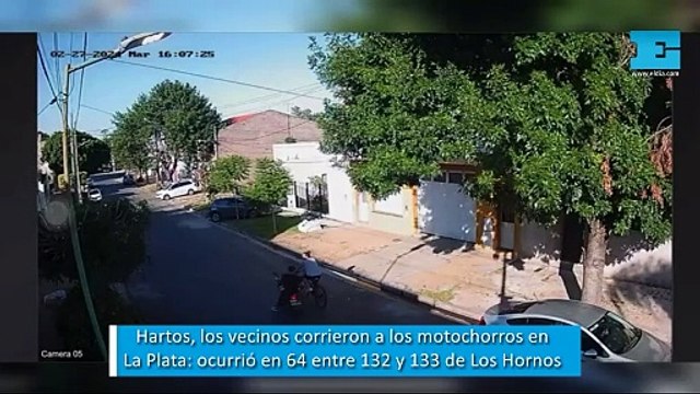 Hartos, los vecinos corrieron a los motochorros en La Plata: ocurrió en 64 entre 132 y 133 de Los Hornos