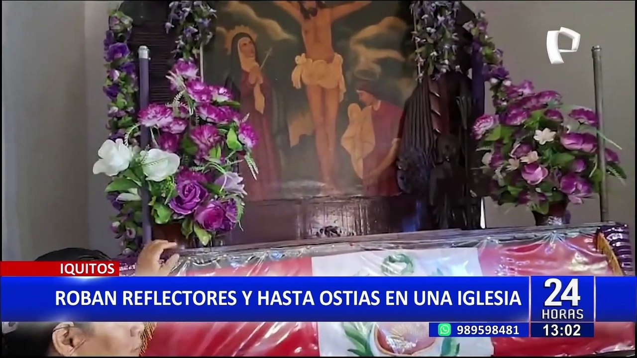 Iquitos: violentos hampones hurtaron iglesia y se llevaron hasta las hostias
