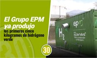 El Grupo EPM ya produjo los primeros cinco kilogramos de hidrógeno verde