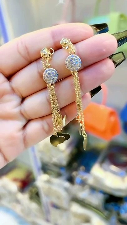 Chinese gold earrings
