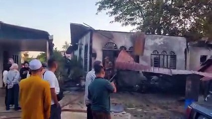 住家式修车中心突发大火，老村民及时叫醒家人成功逃生🔥