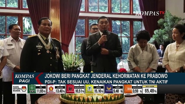 Tuai Pro Kontra, PDIP Kritik Penganugerahan Pangkat Jenderal Kehormatan untuk Prabowo!