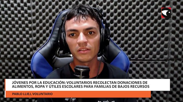 Jóvenes por la Educación: voluntarios recolectan donaciones de alimentos, ropa y útiles escolares para familias de bajos recursos