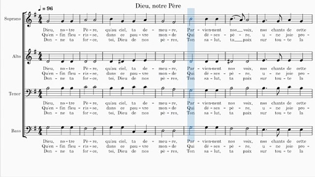 Dieu, notre Père (Cantique No 80)