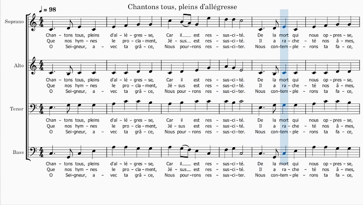 Chantons tous, pleins d’allégresse (Cantique No 121)