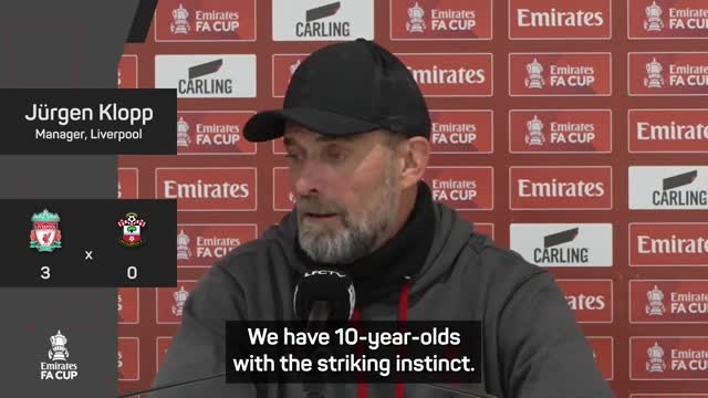 Klopp delighted with his teens' performances in Reds win over Saints