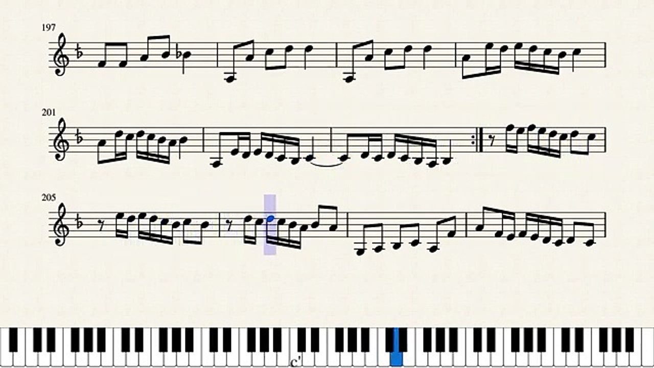 النوتة الموسيقية,,,,, الكاملة,,,,,لاجمل روائع وردة الجزائرية,,,,,بودعك,,,,,,تدوين ماهر الغمرى
