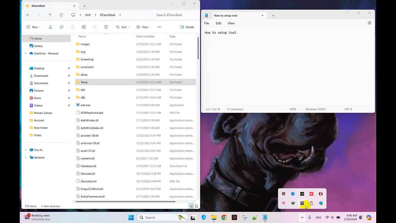 Kfarm - how to setup tool