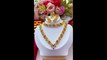 Gold colour jewelry rings necklace earrings Set for women fashion