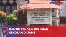 Banjir Luapan Sungai Batanghari Rendam Puluhan Sekolah di Muarojambi, Jambi