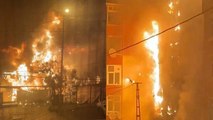 İstanbul'da korkutan yangın: 5 katlı bina kül oldu