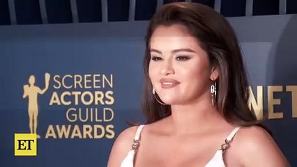 Selena Gomez SHINES in White Sequin Gown at SAG Awards(1)