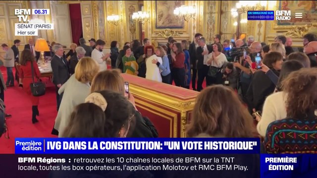 C'est d'abord la victoire des féministes et des femmes : la joie des sénatrices de gauche après le vote sur l'IVG dans la Constitution au Sénat