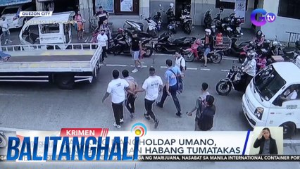 Lalaking nangholdap umano, pinagtulungan habang tumatakas | BT