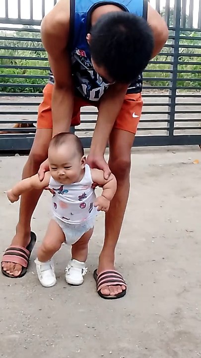 practicing walk