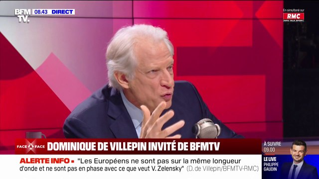 Dominique de Villepin: La Russie a réussi à gagner une partie de l'opinion internationale