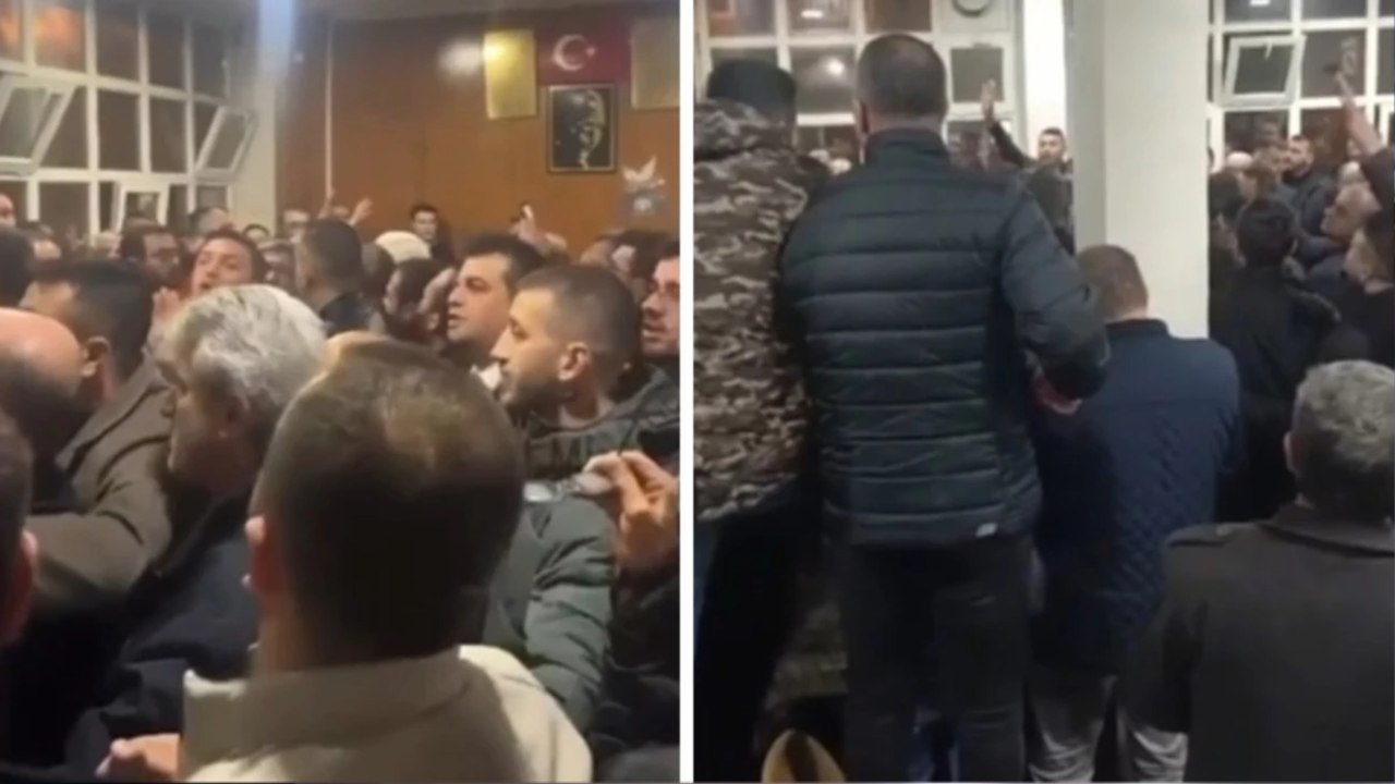 Konya'da başkan adayına halktan tepki geldi: Salonu apar topar terk etti