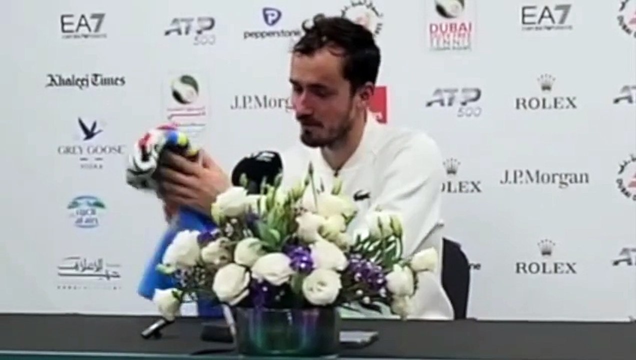 ATP - Dubaï 2024 - Daniil Medvedev : "J'étais trop nerveux et trop tendu"