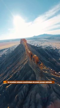 Formations rocheuses caracteristiques de l’Utah