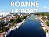 Vue aérienne sur le port de Roanne et ses attractions - Vu Du Ciel - TL7, Télévision loire 7