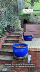 Shock as mum discovers hidden underground tunnel in garden