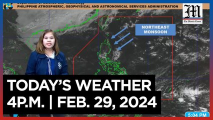 Weather Update for 4 P.M. on Feb. 29, 2024 ☀️