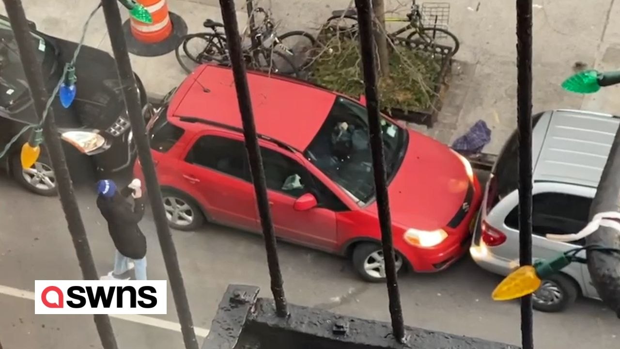 Fahrer braucht zwei minuten und 17 manöver, um aus einer engstelle herauszukommen