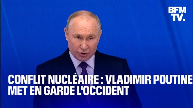 Vladimir Poutine met en garde l'Occident contre un risque réel de conflit nucléaire