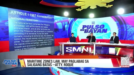 PH Maritime Zones Law na inaprubahan ng Kongreso may paglabag sa Saligang Batas —Atty. Roque