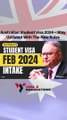 Latest Updates on Australian Immigration 2024 | Significant Changes to Australia Student Visa in 2024 ~ News Highlights