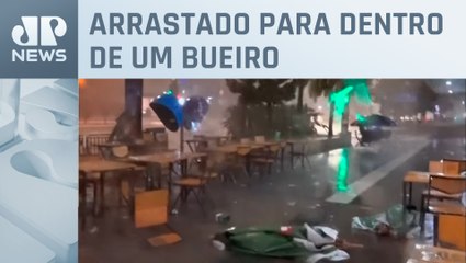 Adolescente morre após ser levado por enxurrada em SP