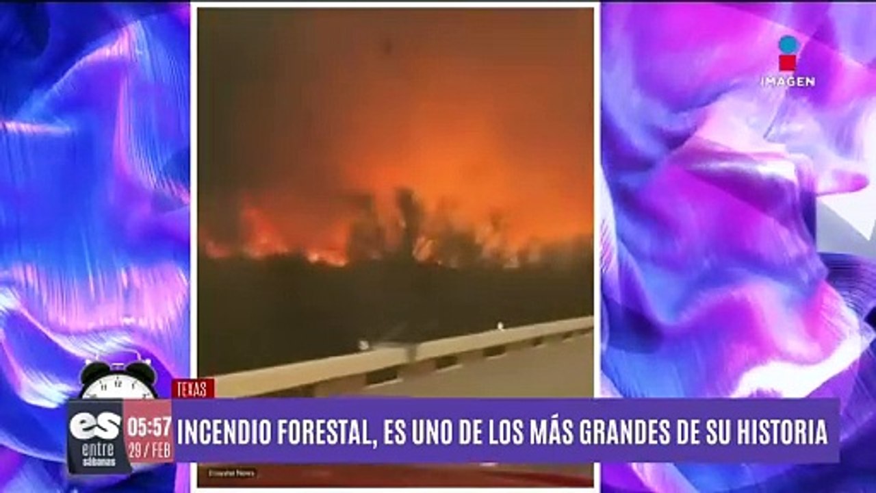 Incendio forestal en Texas