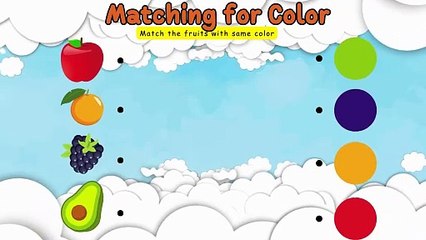 Colorful Simple Color Matching Preschool Activity Worksheet (YouTube Thumbnail)