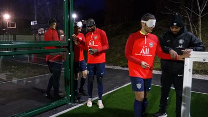 À Bondy, des joueurs de l’équipe de France de cécifoot s’entraînent enfin sur leur terrain « olympique »