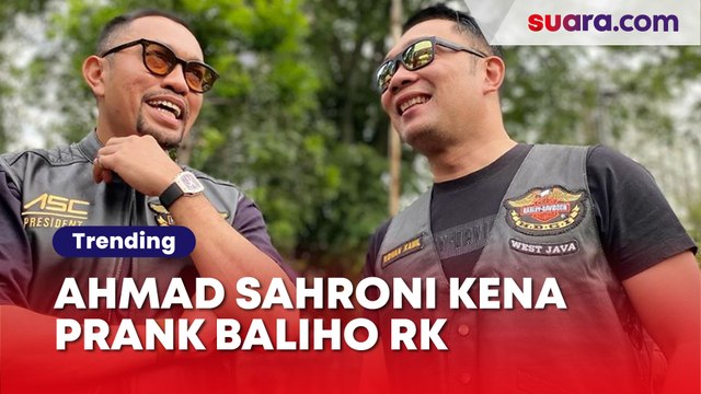 Ahmad Sahroni Kena Prank, Ridwan Kamil Akhirnya Ungkap Maksud Baliho 'OTW Jakarta'