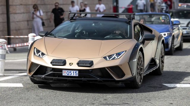 Supercars in Monaco 2023 - VOL. 33 (Carrera GT, iPE Aventador SVJ, Huracan Sterrato, 2x Ford GT)