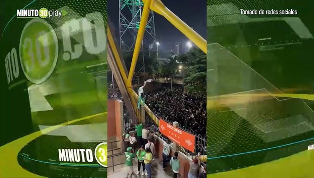 Un policía herido en medio de los disturbios por la derrota de Nacional en la Libertadores