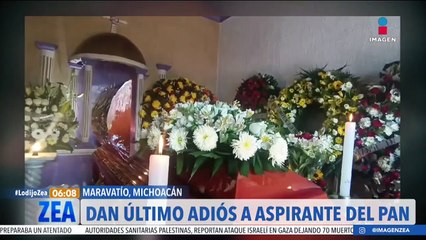 Dan el último adiós al aspirante del PAN a la alcaldía de Maravatío