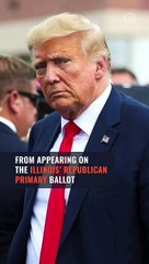 Trump is disqualified from Illinois ballot, judge rules